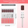 12Pcs Nail Drill Bits Set,Professional Nail Art Tools Set for Acrylic Art,with 6 Pcs Sanding Bands for Manicure & Pedicure Crystal Nail Files,Perfect