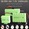 7.2V 2400mAh Ni-MH Rechargeable AA Battery Pack for Remote Control Toys