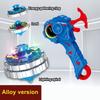 1 Set Magic Glitter Spinning Top Kids Xmas Birthday Gift Luminous Combat Gyroscope Alloy Combination Light Drawstring Gyro