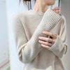 Women's Thickened Cashmere Sweater - Loose Fit, Round Neck, Long-Sleeved, Knitted Base Shirt for Autumn/Winter Fashion