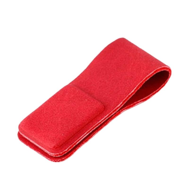 

Portable Magnetic Earphone Cord Holder Leather Wrap For Fast Organization Intertwist Prevention And Easy Storage червоний