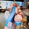 Adorable Cartoon Silicone Pig Keychain Lovely Bag Charm For Girls Car Decor