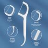 Portable Disposable Dental Floss Picks with Ultra-Fine Arched Toothpick Ends