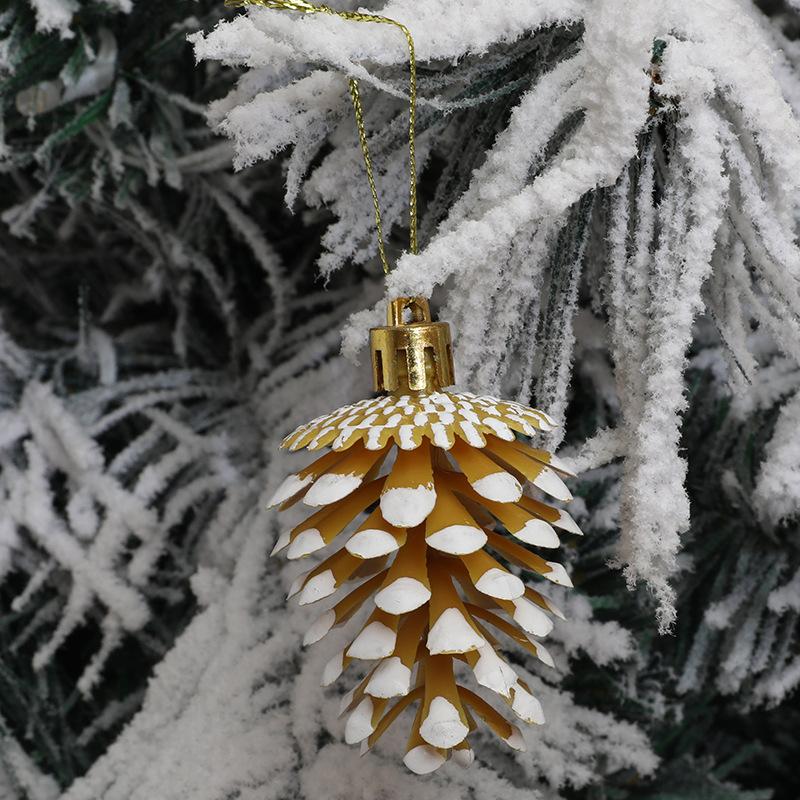 6Pcs Lovely Pine Cone Festival Xmas Decoration Christmas Tree Hanging Ornament