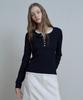 MIND BRIDGE WOMEN [W] Henley Neck Layered Knit - 2 Colors
