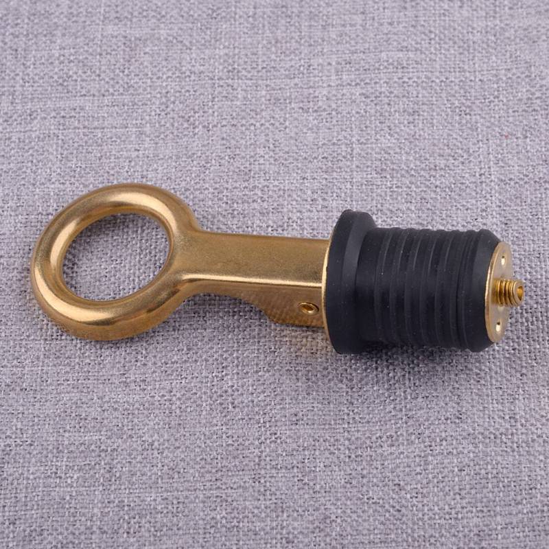 25mm Marine Boat Rubber Brass Snap Flip Deck Sealing Drain Plug Durable