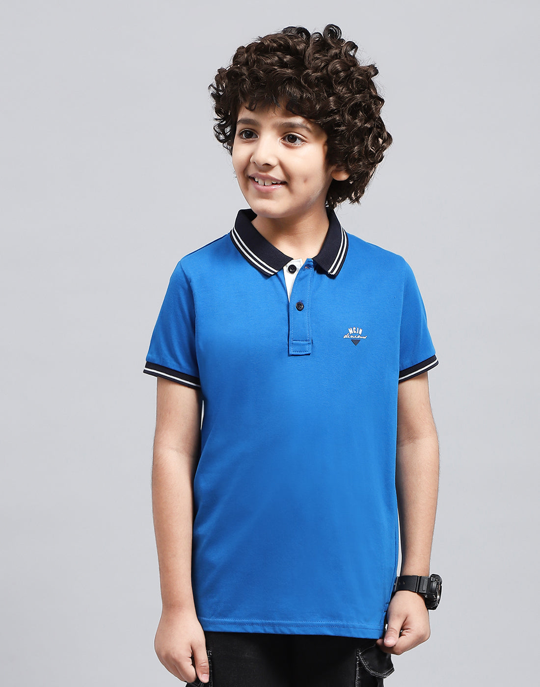 Monte Carlo Boy Regular Fit Royal Tshirt 7-8 Years