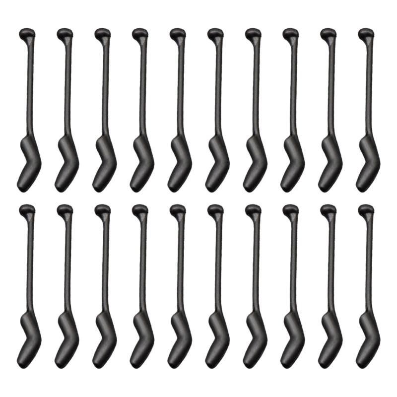 20pcs Anti Entanglement D Rigs Aligners Universal Silicone Fish Hook Sleeve for Angling Terminal Tackle Sleeves