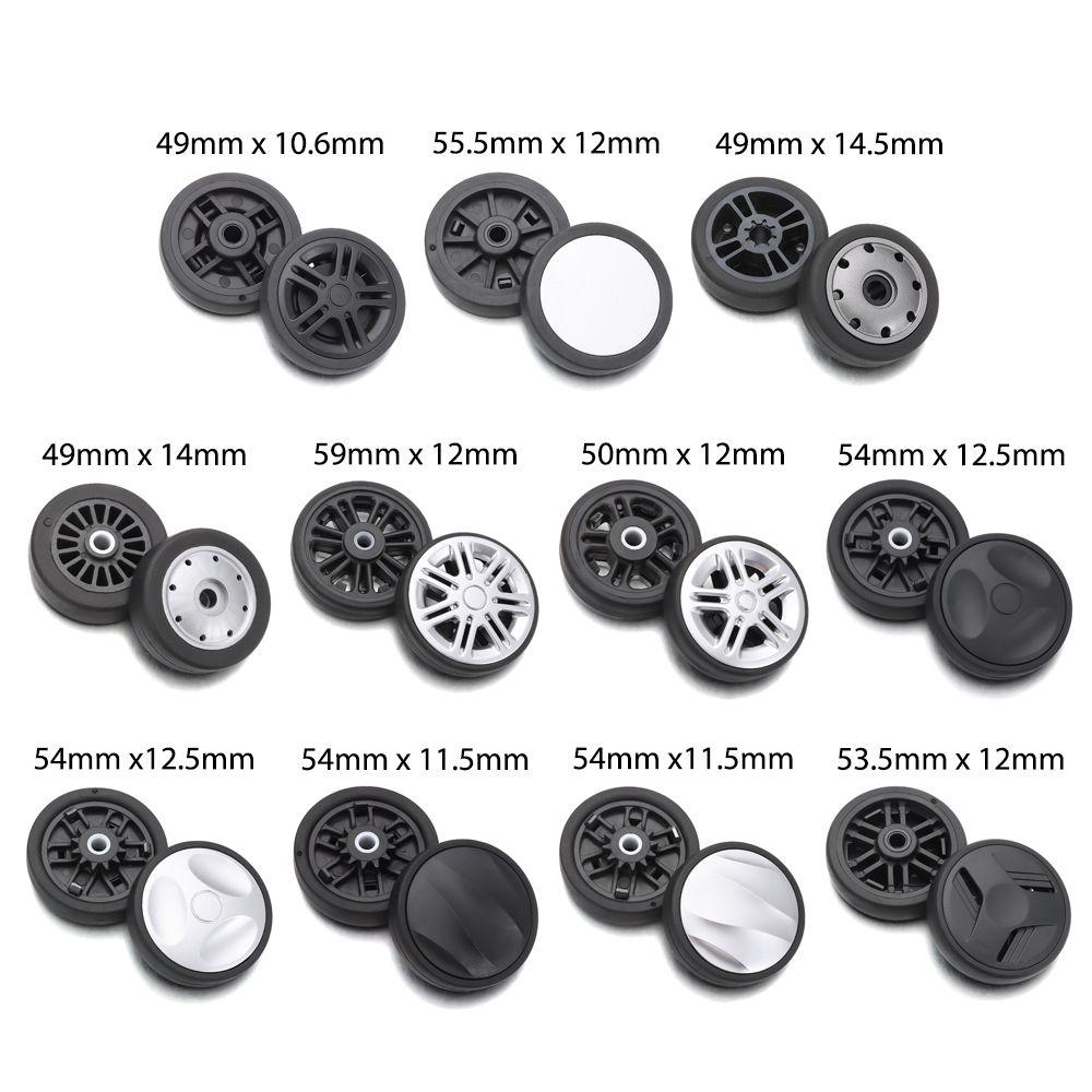 2 Peças Rodas de Reposição Com Parafuso Para Malas de Viagem Kit de Reparo de Eixos de Rodas Roda Giratória Silenciosa Reparo DIY