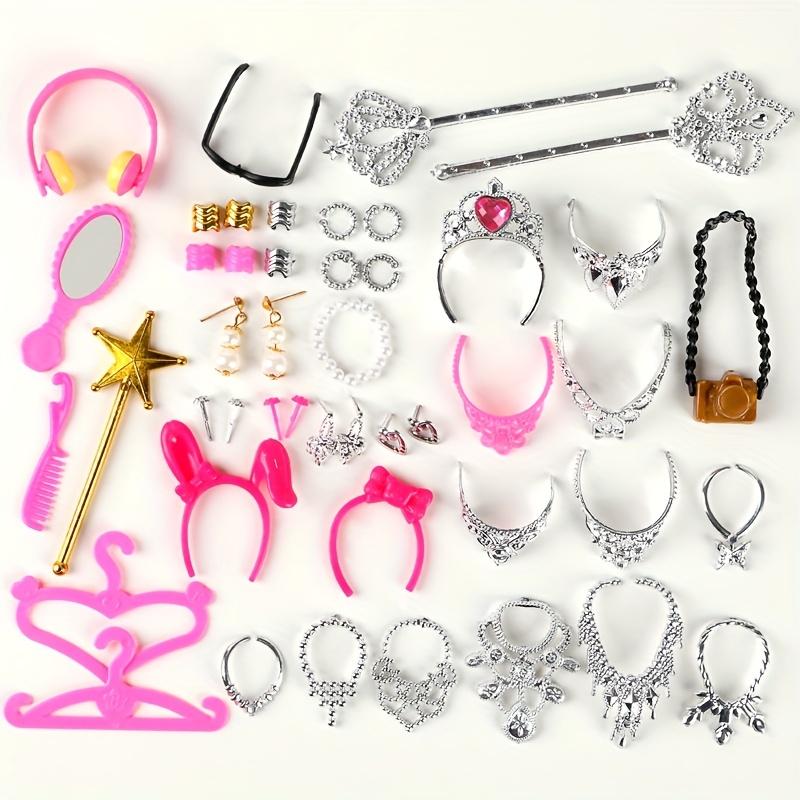 

Аксессуары для кукол Очки Ожерелье Скипетры Зеркало Вешалки Серьги Браслеты Кольца Набор Подходит для кукол 29.21 см/11.5 дюймов Ролевые игры