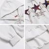 American Vintage Star Embroidered Hoodie Loose Fit Casual Sweatshirt Men Women Fall Winter