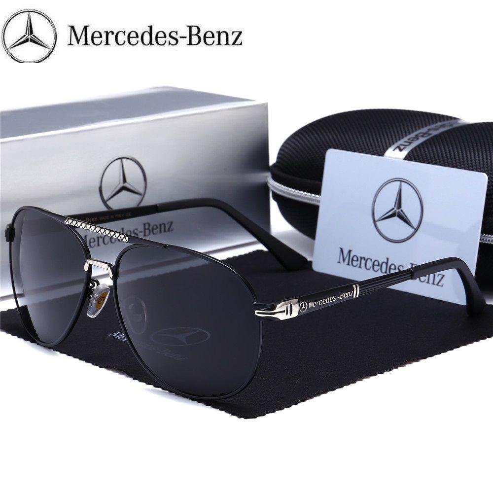 Mercedes-Benz Polarized Round Sunglasses - Unisex Fashion, Ideal for Driving