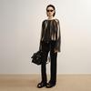 Women's Loose Fit Off-Shoulder Mulberry Silk Long Shirt