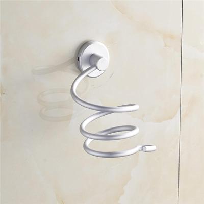 Badezimmer-Wandregal, Wand-Haartrockner-Rack, Aufbewahrung, Haartrockner-Stützhalter, Spiralständer