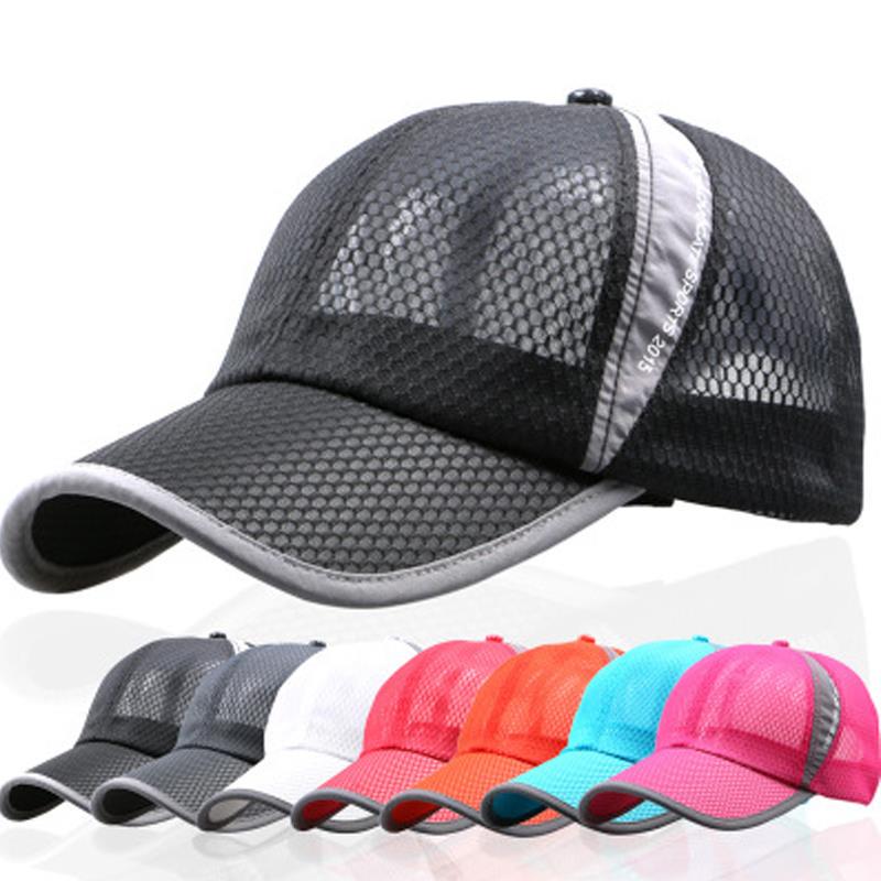 Mesh Outdoor Sports Running Baseball Net Cap Quick-Drying Summer Sun Hat ONE