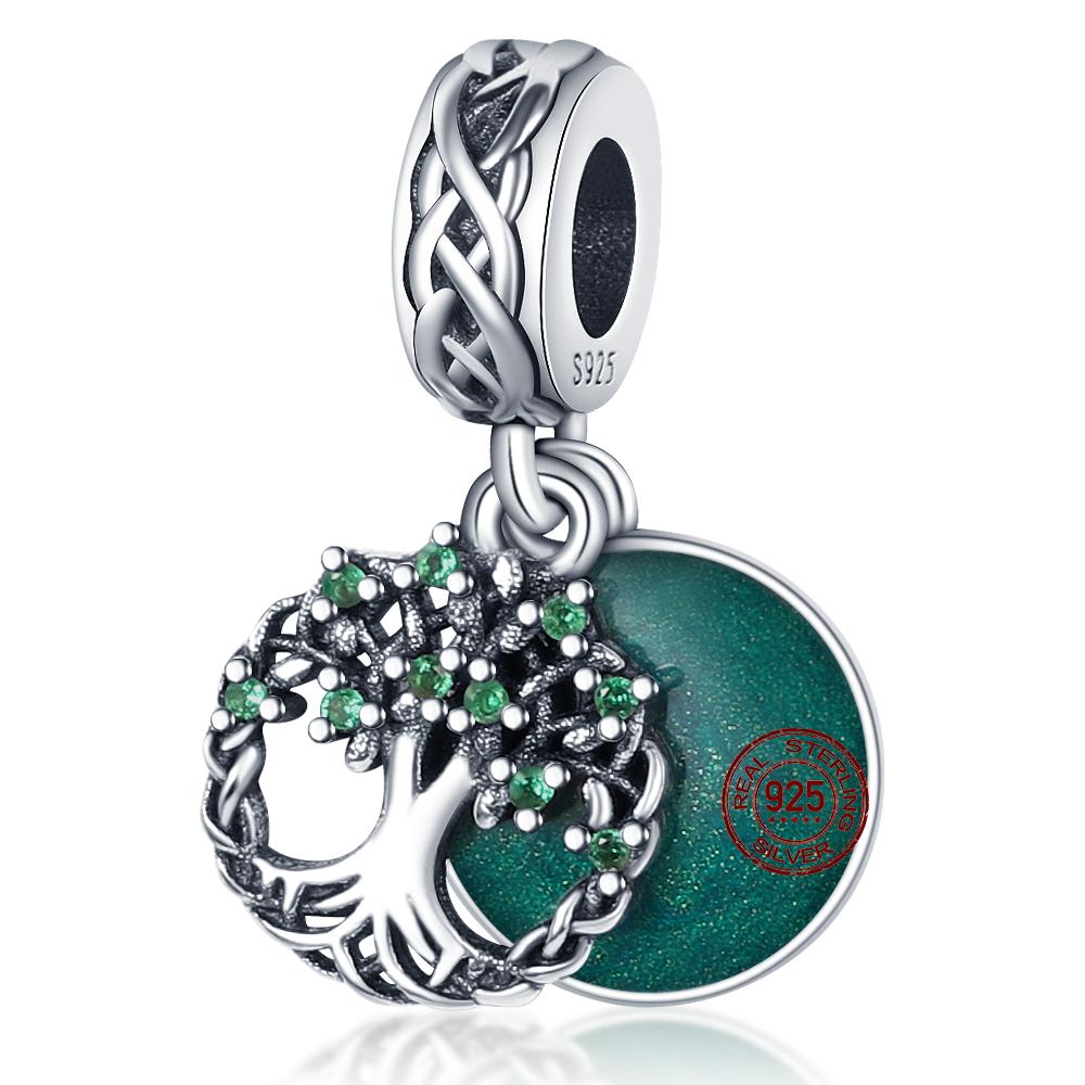 Copper Jewelry Pendant Early Spring Four Leaf Clover Flower Charm Fit Pan Beads Jewelry Birthday Diy Gift Fine Jewelry