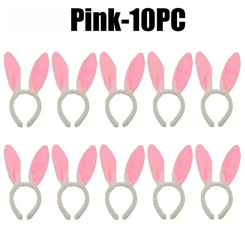 Cute Easter Bunny Ears Headband Women Fluffy Plush Hair Band Girl Rabbit Ear Headpiece Cosplay Costume Accessory For Party Gifts