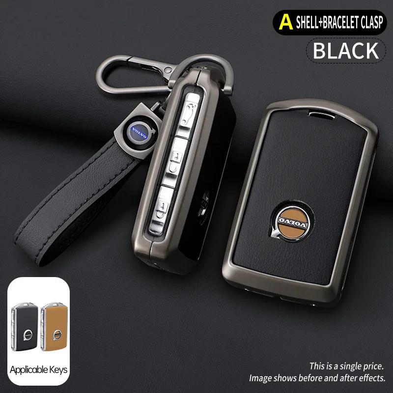 Zine Alloy Car Key Case Shell Cover For Volvo XC60 XC40 XC90 S90 V60 S60 V90 T5 T6 T8 Polestar 1 Polestar 2 Protection Accessory