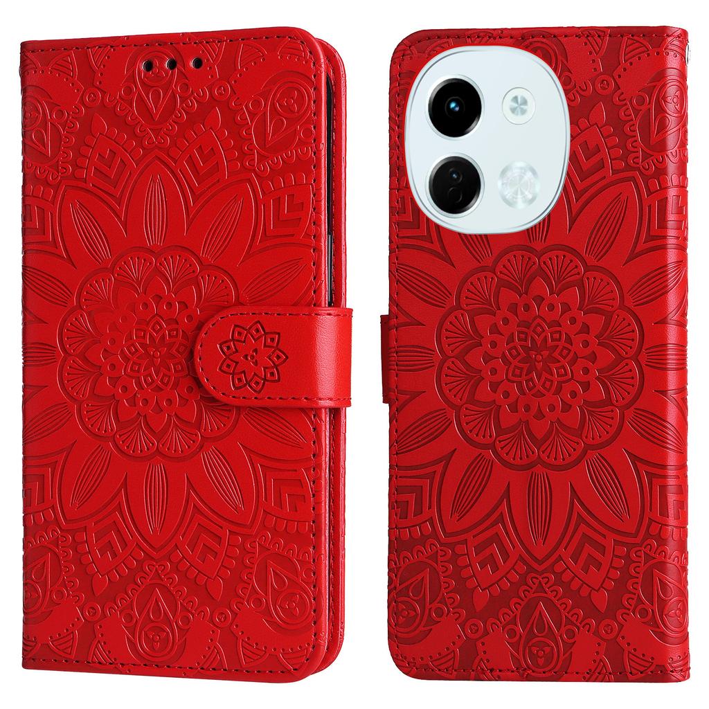 For TECNO Spark 30 5G/Pova 6 Neo 5G Case Sunflower Imprint Leather Wallet Phone Cover