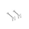 S999 Pure Silver Minimalist Women's Earrings – Small Bean Ear Bone Studs, Anti-Blocking Design for Commuting