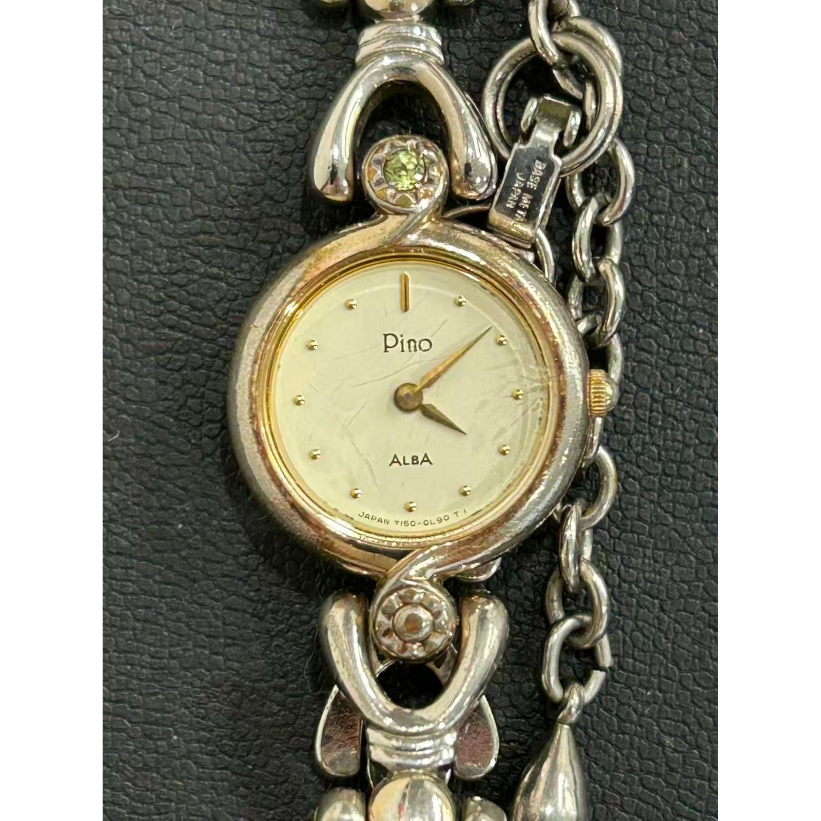 SEIKO ALBA Pino Vintage Watch Bracelet Ladies SEIKO ALBA Pino