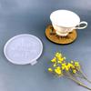 Resin Coaster Molds Round Storage Tray Mould Silicone Agate Coaster Molds Creative Faith Molds for Making DIY Craft