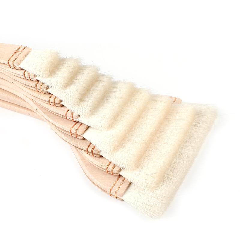 Wei Zhuang Long Handle Wool Fan Brush for Watercolor Painting