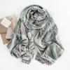 Imitation Cashmere Scarf New Autumn and Winter Fashion Printed Shawl Scarf Women's Medium Length Thickened Warm Scarf