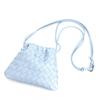 Mini Borsa a Tracolla in Morbida Pelle con Chiusura Magnetica Stile Vintage Intrecciata a Forma di Raviolo Borsa a Mano da Donna per Uso Quotidiano