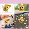 Charming Cartoon Honeybee Acrylic Car Pendant Cute Bumblebee Hanging Decor For Cars