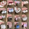 Silver Needle Sweet Super Fairy Diamond Flower Feather Earrings Female Korean Ins Niche Design Stud Earrings Temperament Earrings