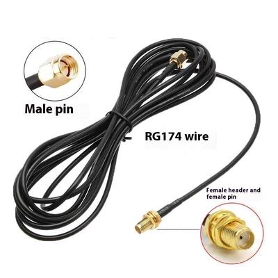 Rp-Sma To Sma Extension Cable - Male To Female Coaxial Feeder Wire For Wifi Antenna/Router/Rg174 Network Card