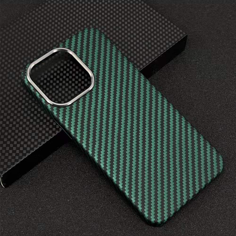Aramid Fiber Phone Case for Iphone 12 Pro/12mini/12/12pro Max with Metal Ring