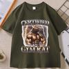 Certified Gym Rat Graphic Tee Funny Vintage 90s Style TShirt Unisex Casual High Quality Cotton Printed T Shirt Ropa Gym Hombre