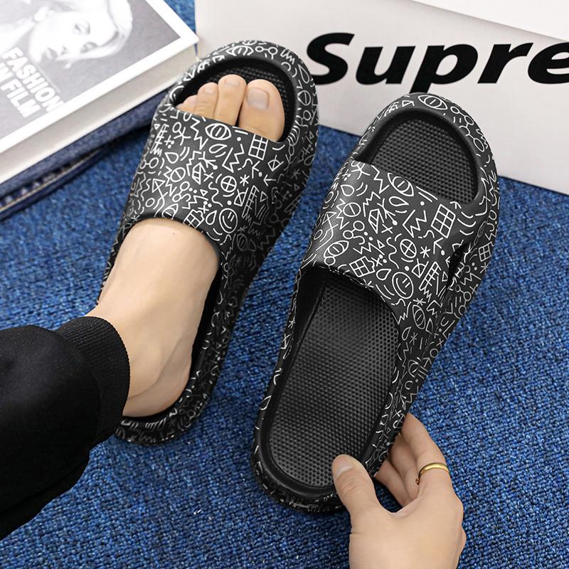 Men's new summer platform casual fashion comfortable sandals home beach shoes 2024 men's flip-flops