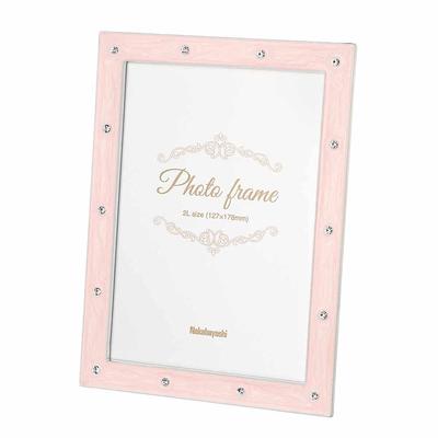Photo Frame (Alloy), Simple, 2L Size, F-TA-108-2L-P, Pink