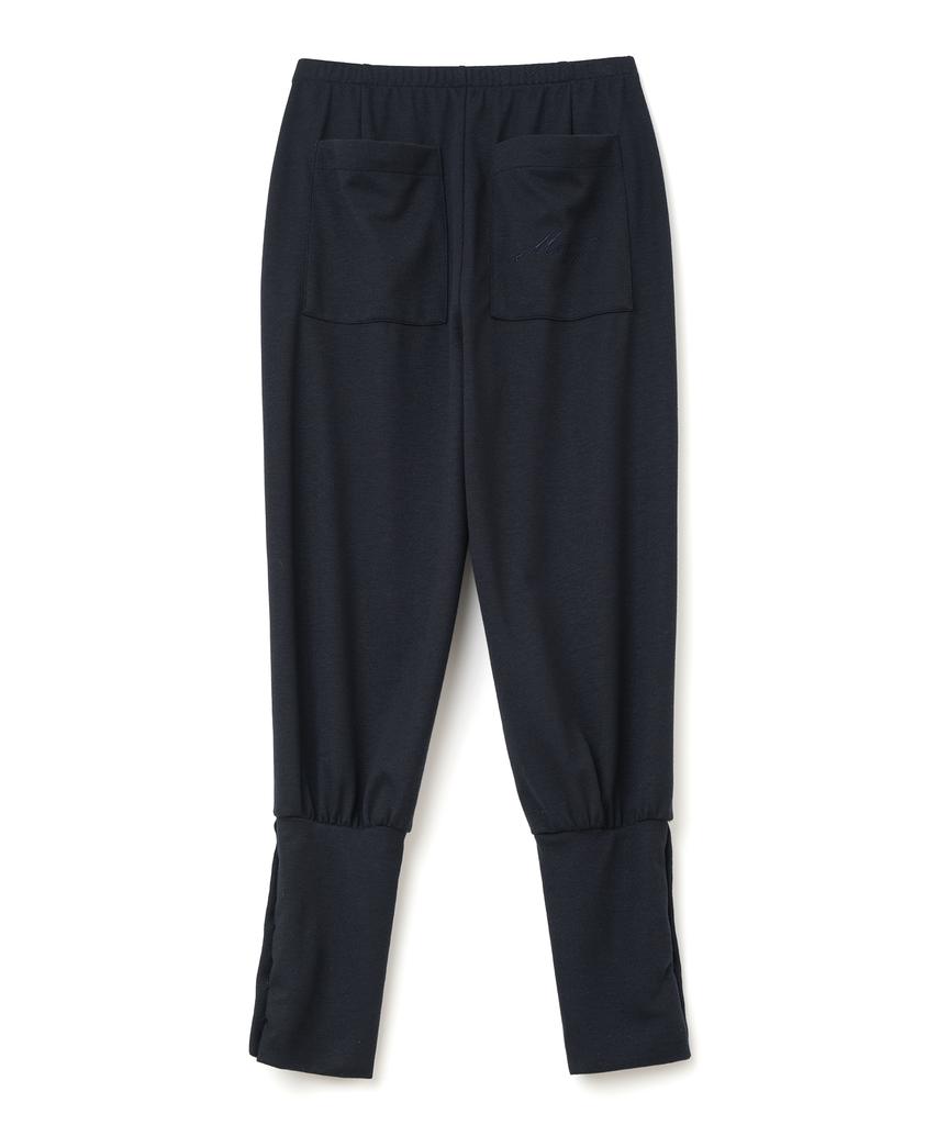 MILLO WOMEN Jersey Button-Up Joggers [Navy]
