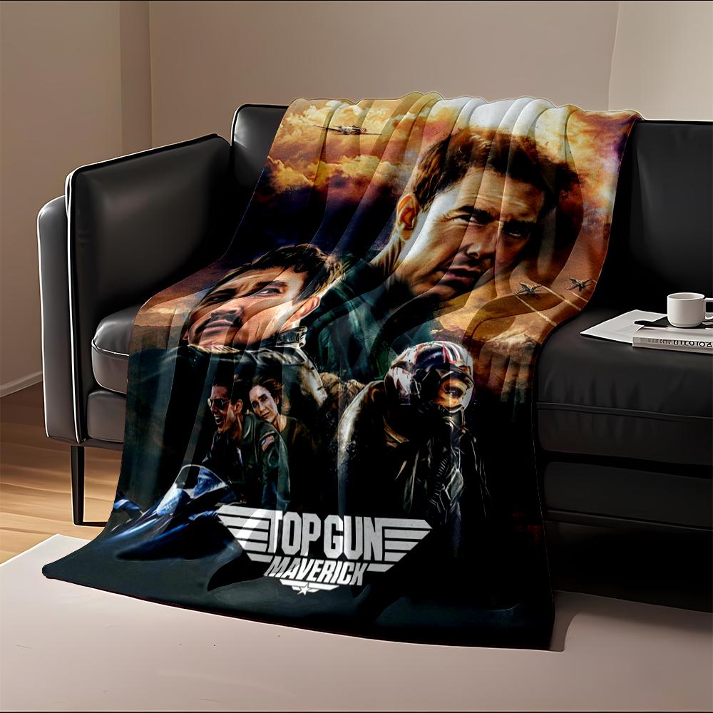 Top Gun Maverick Movie Art Blanket Flannel Blanket for Bedroom, Living Room, Sofa, and Nap Sofas