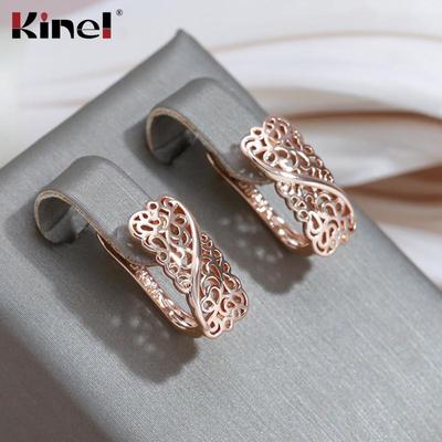 Vintage duté anglické náušnice pro ženy módní šperky Kinel Rose Gold