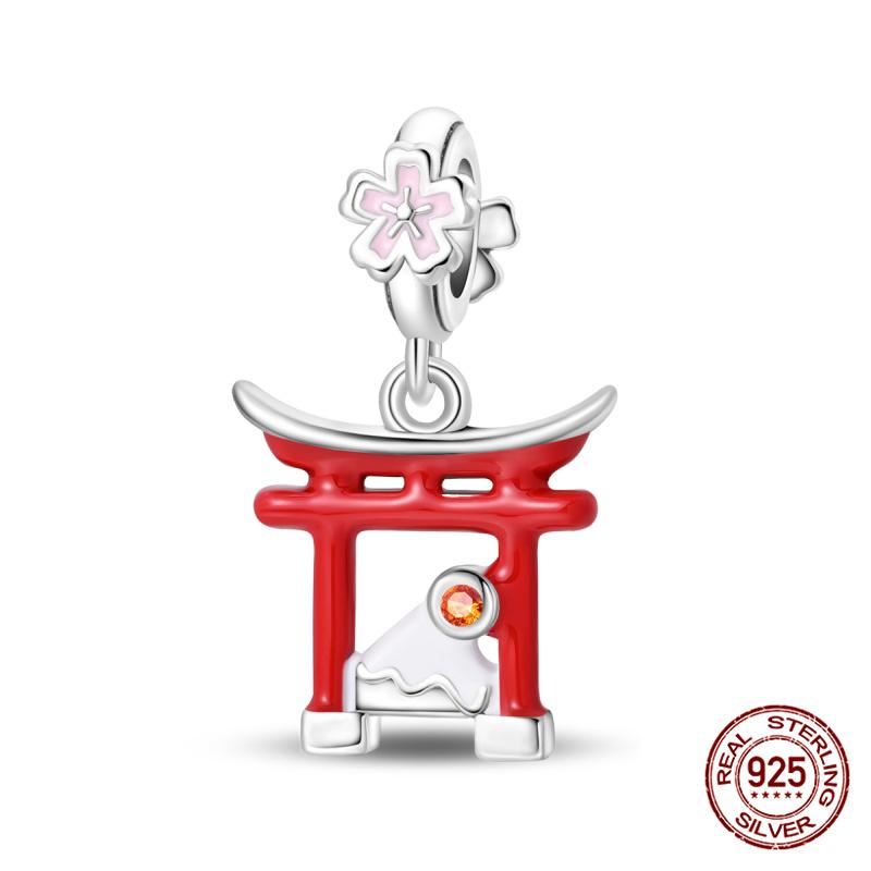 Winter Series Ski Polar Bear Snowman Charms Fit Original Bracelet DIY Jewelry Making Women Gift 100% 925 Silver