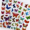 8 Sheets/Set Waterproof 3D Cartoon Butterfly Pattern Stickers Kids DIY Toy For Children Girls Room Decoration Kawaii Sticker