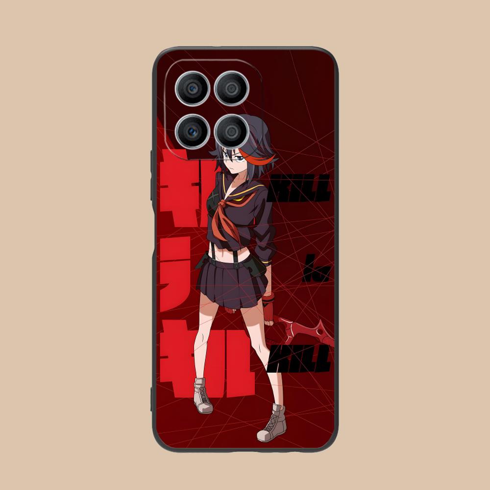 La Kill Ryuko Matoi Phone Case for Honor 90 80 70 60 50 30 20 10 9 8 7 Pro S SE Lite 5G Black Smartphone Cellphones Cover