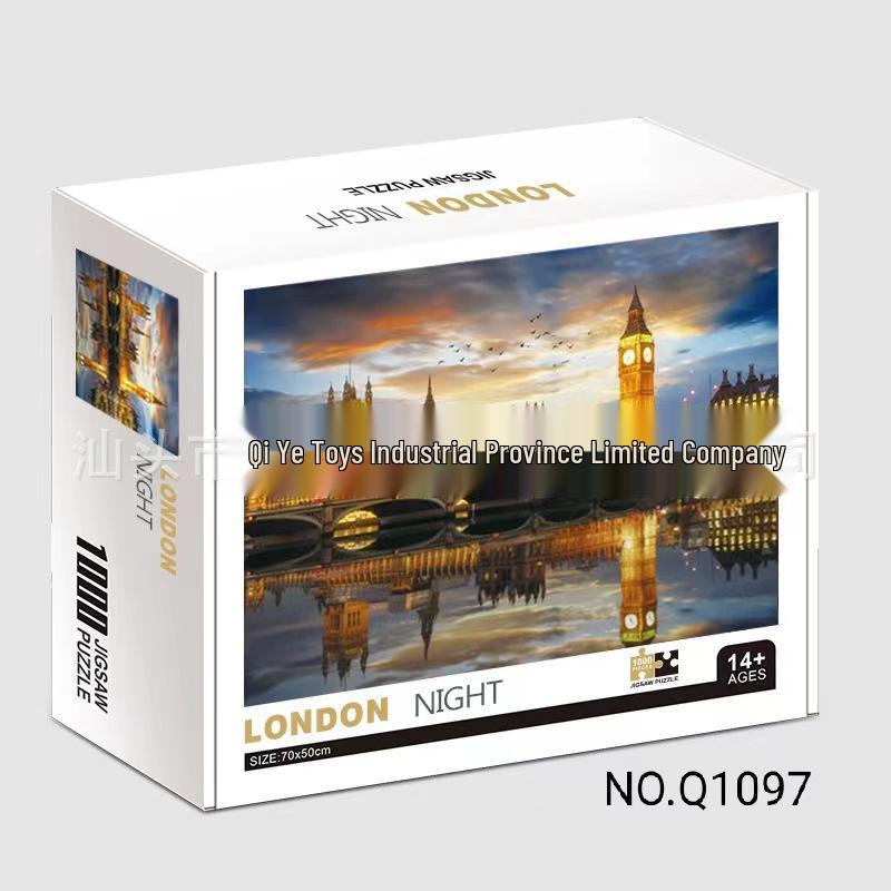 Qiwan 1000-Piece Animal & Landscape Jigsaw Puzzles for Adults & Kids