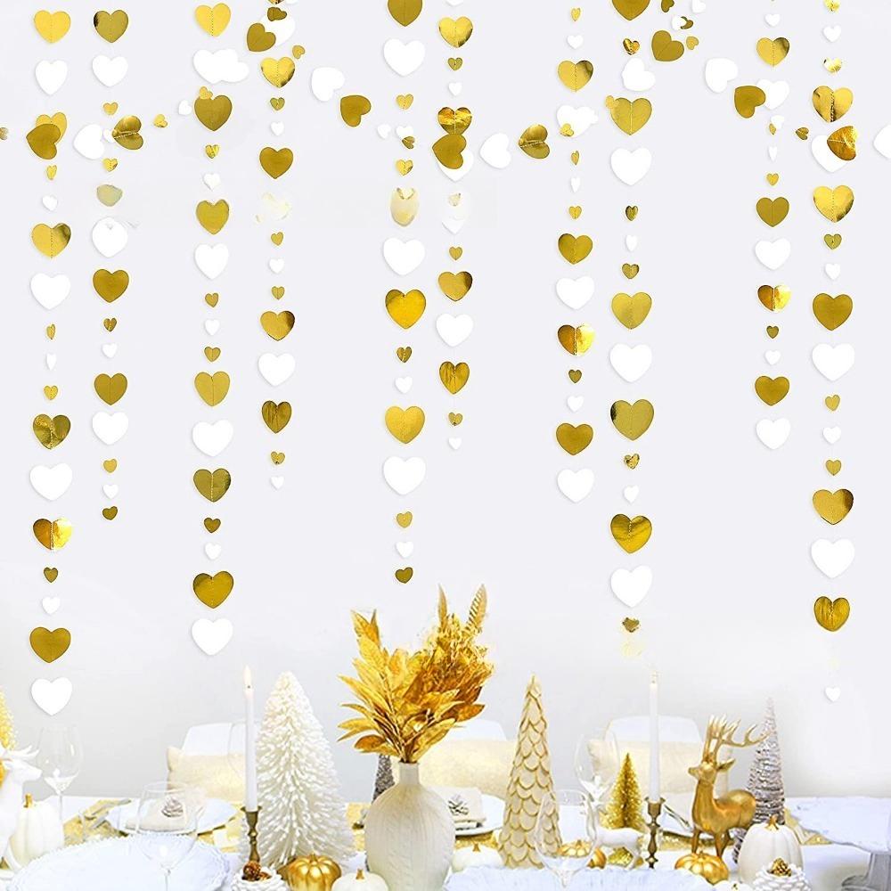 10 Stück genähte Latte 4m Valentinstag Geburtstagsparty Hochzeitsdekoration Arrangement Fahne