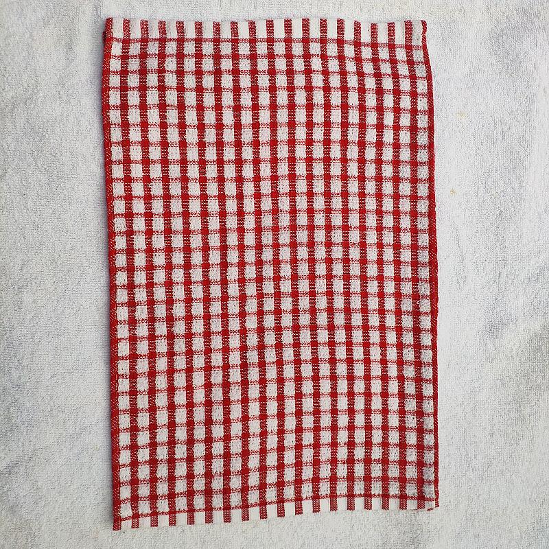 Prosop de bucătărie din bumbac cu grilă colorată: 28x40cm, 23g, disponibil în șase culori, calitate înaltă cu diverse specificații.