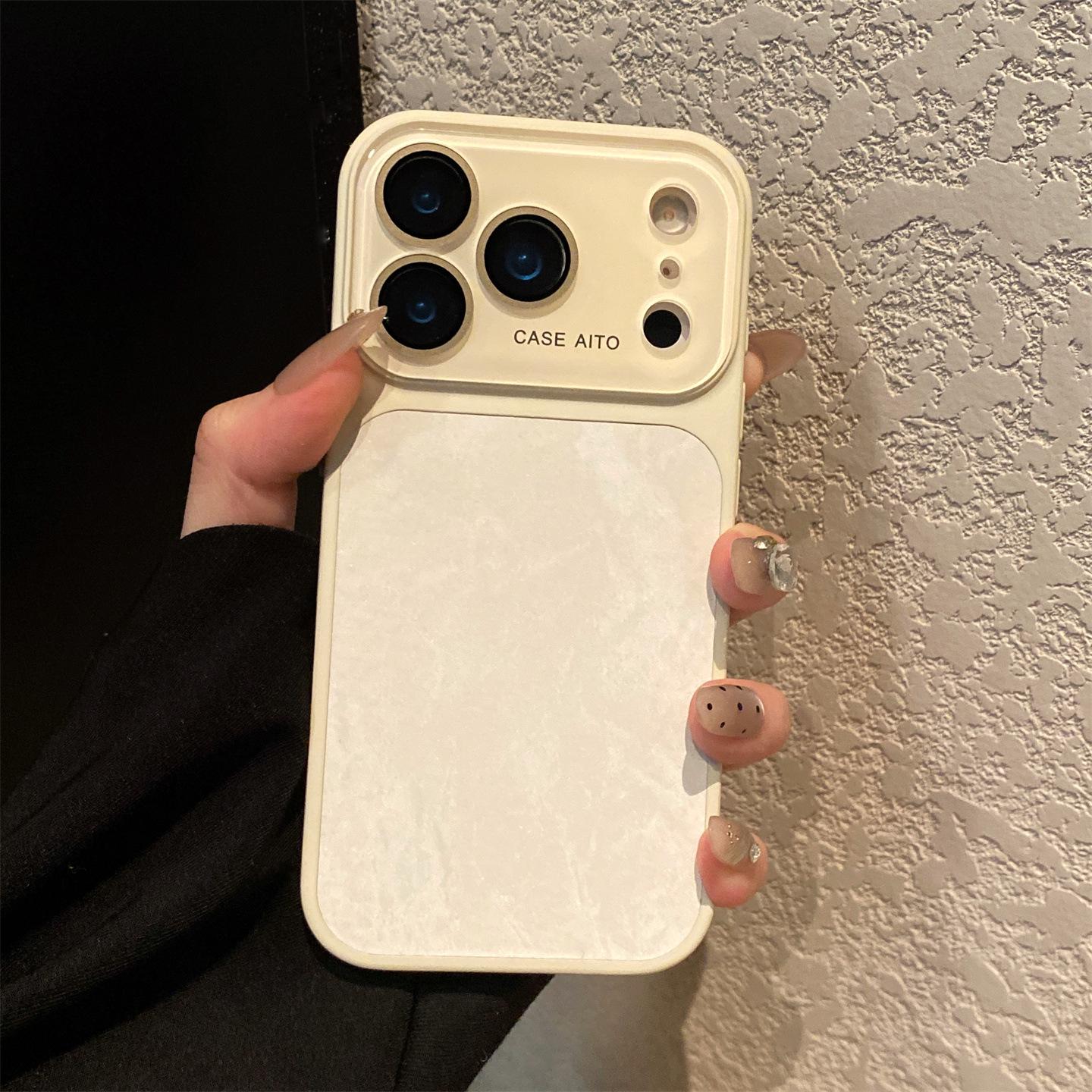

Snow Mountain Velvet Apple 17 Pro Max Phone Case for 16 Pro - Transforms to 15, 14 with Large Window & Magnetic Attraction for 13 iPhone 16 Plus
