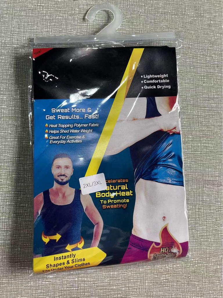 Unisex Body Shaper Sweat Vest - Tummy Control & Fat Burning for Running, Sports, and Yoga