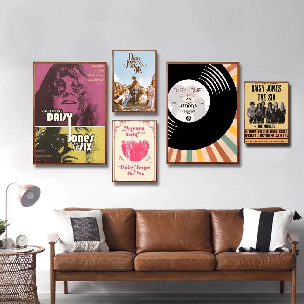 Daisy Jones The Six Płótno Malarskie Plakat Dom Salon Sypialnia Bar Kawiarnia Dekoracja Artystyczna Wystrój Pokoju
