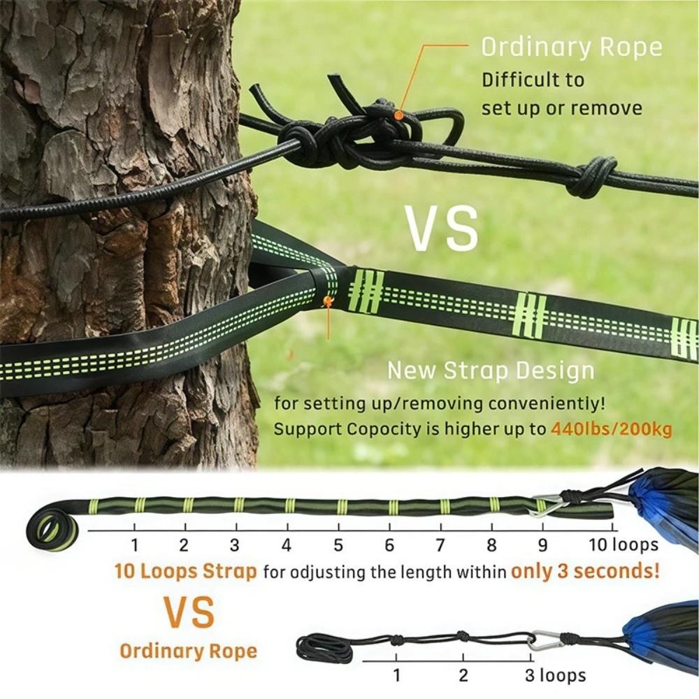 Portable Travel Hammock Foldable Storage Hiking Hammock High Quality Outdoor Hammock  Outdoor Use
