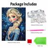 Disney Elsa Pearl Painting Handmade Diy Pearl Art Painting Simple Living Room Hanging Painting Decoration